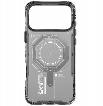 Kapak telefoni Skinarma Magma për iPhone 17 Pro Max, magnetik, grafit