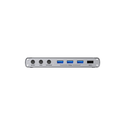 Switch KVM Unitek D1118, USB C 10Gbps, HDMI 4K, gri Space