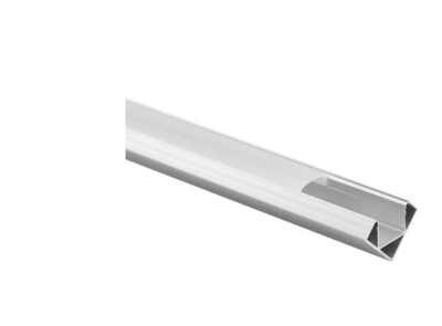 Profil qosheje LED R03, alumin i anodizum, kapak qumështor, 3m