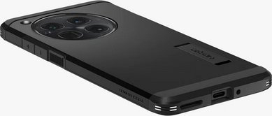 Maskë telefoni Spigen Tough Armor për OnePlus 12, mbrojtëse, me kickstand, e zezë
