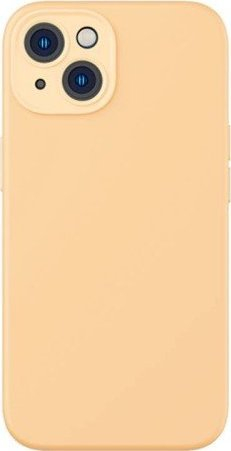 Këllëf telefoni Baseus Liquid Silica Gel për iPhone 14 Plus, me mbrojtës ekrani, i verdhë