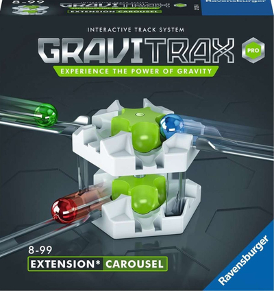 Aksesor pistë mermeri Ravensburger GraviTrax PRO Carousel, pjesë zgjerimi, për mosha 8+