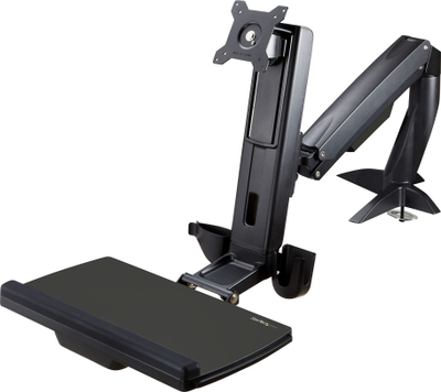 Krah monitori StarTech Sit Stand, për monitor 34\", fiksohet në tavolinë, i zi