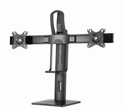 Qëndrim tavoline për monitorë Gembird MS-D2-01, për 2 monitorë 17"-27", VESA 75x75 100x100, i zi