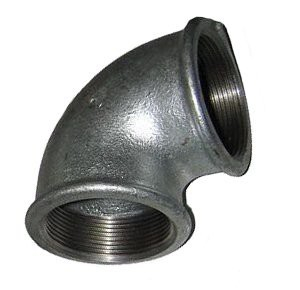 Bërryl i galvanizum Invena ZO-02-025-N, 1\", për tuba, gri metalik