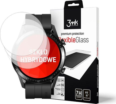 Xham mbrojtës 3MK FlexibleGlass për Huawei Watch GT 2, transparent