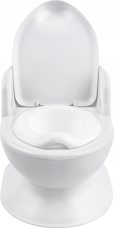 Qynez tualeti për fëmijë Maltex Toddler Toilet, me mbështetëse shpine, i bardhë
