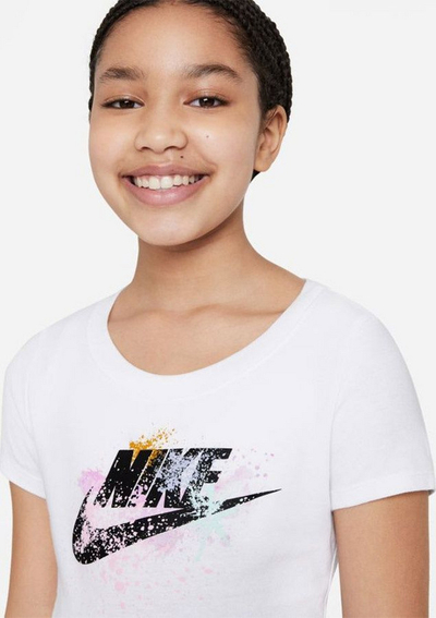 Maicë sportive për fëmijë Nike, L, e bardhë