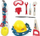 Set lodrash veglash Adar Tool Set 568792, helmetë dhe rrip veglash, plastikë, shumëngjyrësh
