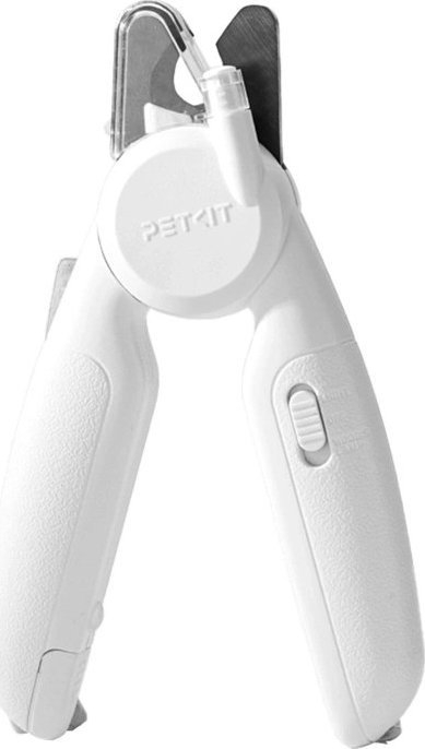 Gërshërë për thonj kafshësh Petkit, ndriçim LED, kontejner mbledhës, gri