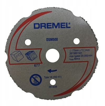 Disk prerës Dremel DSM500 për DSM20, 77mm, karbit, 1 copë