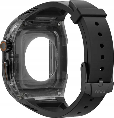Rrip ore Wiwu Wi WB013 Rambo, për Apple Watch 42 44 45mm, silikon fluorine, i zi