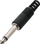 Prizë audio HQ Jack 6.3mm, mono, plastike, e zezë