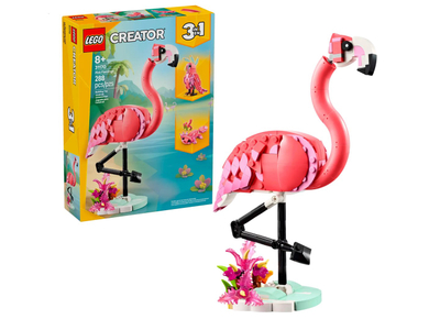 Set LEGO Creator Wild Animals Pink Flamingo 31170, 3 në 1, për fëmijë
