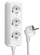 Paralizë zgjatuese LX9530, 3 priza me tokëzim, kabllo 1.5m, e bardhë