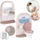Set banjo lodër për kukulla Smoby Baby Nurse 220380, WC dhe lavaman, me gjëra shoqëruese, shumëngjyrësh