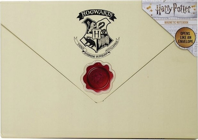 Bllok shënimesh Harry Potter Envelope, dizajn letër pranimi Hogwarts, krem