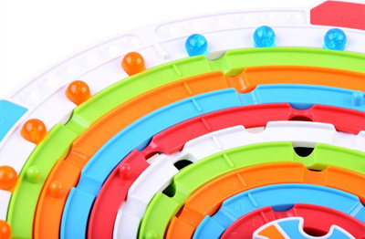 Lojë logjike Rotating Roulette Strategy GR0511, diametër 37cm, 28 toptha, shumëngjyrëshe