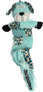 Lodër pelush Party Pets Flat Head, 80 cm, shumëngjyrëshe
