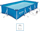 Pishinë me kornizë çeliku Bestway Steel Pro 56424, drejtkëndëshe, me pompë filtri, blu
