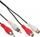 Kabllo audio Intos RCA x2 në RCA x2, 20m, e zezë