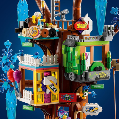 Set lodrash LEGO DREAMZzz 71461 Shtëpia Fantastike në Pemë, 2 në 1, për kalamaj 9+