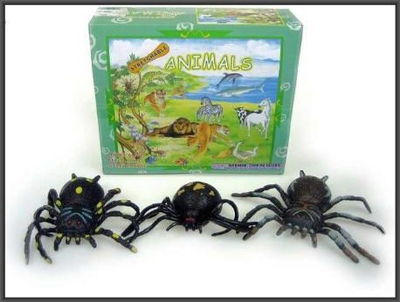 Lodër merimangë gome Spider Tarantula, 20 cm, me njolla të verdha