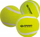 Set topa tenisi Schildkröt Fun Sports, 3 copë, pa presion, të verdhë