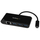 HUB USB StarTech 3 porta USB-C në USB-A, Gigabit Ethernet, Power Delivery 60W, i zi