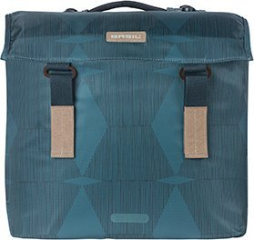 Çantë dyshe biçiklete Basil Elegance MIK, 40 49L, e papërshkueshme nga uji, taupe