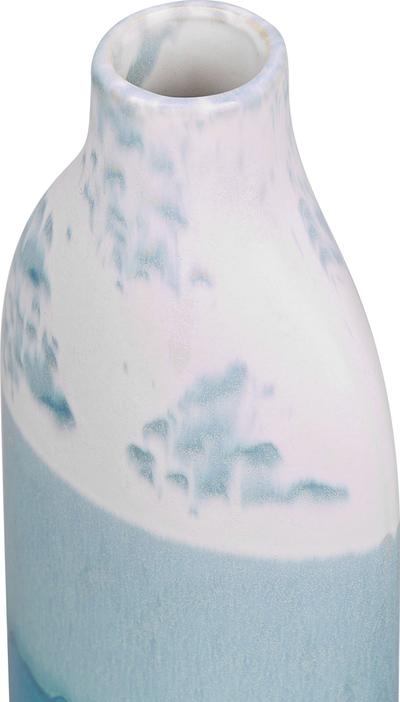 Vazo dekorative Beliani CALLIPOLIS, stoneware, 30 cm, blu