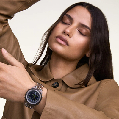 Daniel Wellington Дигитален Хронограф Часовник, 36 mm, Светло Сива