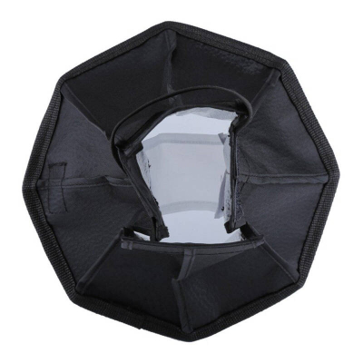 Difuzer softbox oktagonal për blic Puluz, 20 cm, universal, i zi
