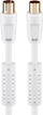 Kabllo koaksiale Wentronic 27722, 5 m, ferrit, e bardhë