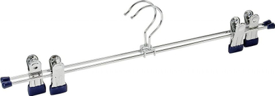 Varëse rrobash Wenko Snap 40, çelik 40 cm, komplet 2 copë, argjendtë blu