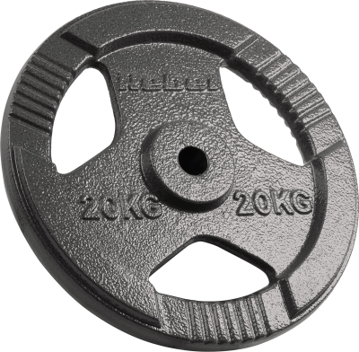 Диск за тегови Rebel Active, 20kg, отвор 31mm, со рачки