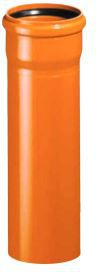 Tub kanalizimi Magnaplast LITE DN 160, 160 mm, 1 m, portokalli