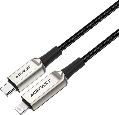 Kabllo Acefast C6-01 Type-C në Lightning, 1.2m, 30W PD, argjendi
