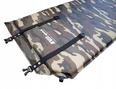 Dyshek vetëfryrës për kamping KUBISPORT Tourist Light, 186x53 cm, 2.5 cm trashësi, kamuflazh kaki