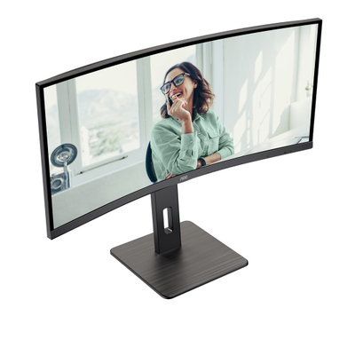 Монитор AOC CU34P3CV, 34", UltraWide Quad HD, црн