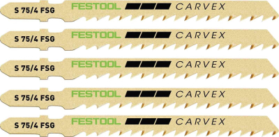 Tehe sharrë vibruse Festool S75/4FSG, 75mm, 6 TPI, set me 5 copë