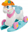 Lodër kalë luhatës Chicco Miss Baby Rodeo and Friends, ride-on 2 në 1, interaktive me tinguj, rozë