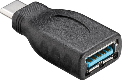 Адаптер Goobay 45395 USB C во USB A, конвертер на порти, црн