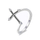 Unazё Moiss Cross R0002965, 57 mm