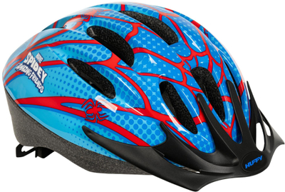Helmet biçiklete për fëmijë Huffy Marvel Spidey, me ventilim, blu e kuqe