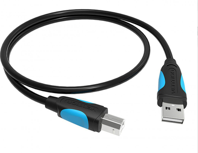 Kabllo printeri Vention USB-A me USB-B, 1m, USB 2.0, e zezë