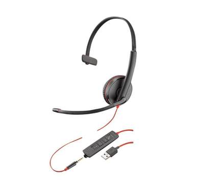 Kufje Plantronics Blackwire C3215, 20Hz-20kHz, të zeza