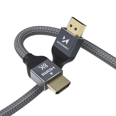 Kabllo HDMI Wozinsky WHDMI-20, 2m, HDMI 2.1, ngjyrë argjendi