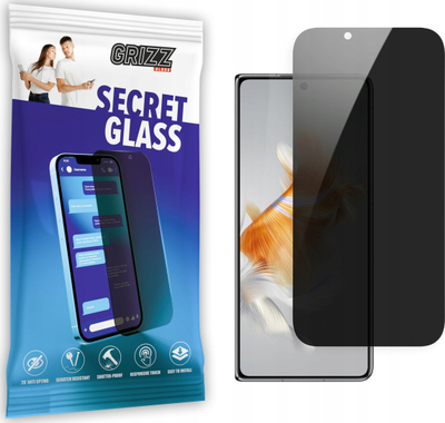 Xham mbrojtës GrizzGlass SecretGlass për Huawei Mate X3, me efekt privaciteti, rezistent ndaj gërvishtjeve, i zi