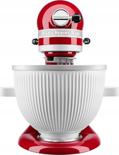 Aksesori mikseri KitchenAid 5KSMICM Ice Cream Maker, tas ftohës, për akullore, i bardhë